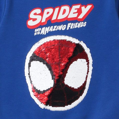 Poleron Cerrado Niño Spidey Lenticular Azul Marvel-1