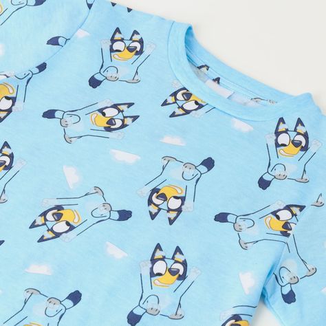 Conjunto Pijama Niño On The Sky Azul Bluey-1