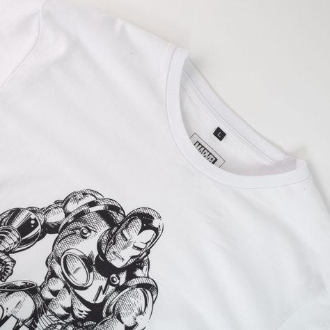Polera Hombre  Marvel Iron Man Blanco-1