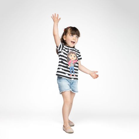 Polera Niña Cat Blanco Gabby Dollhouse-0