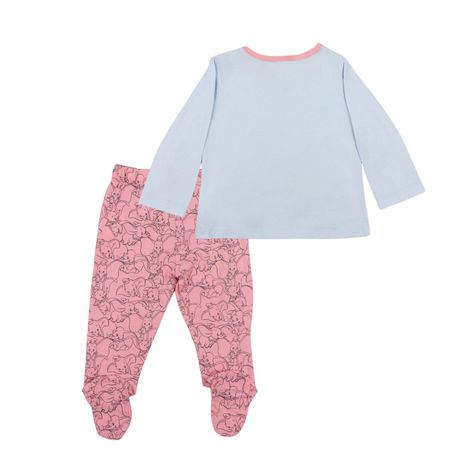 Pijama Bebe Dumbo Rosado Disney-1
