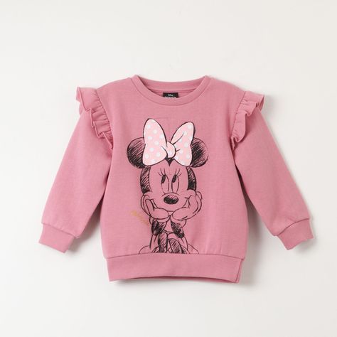 Poleron Cerrado Niña Minnie Sparkle Rosado Disney-0
