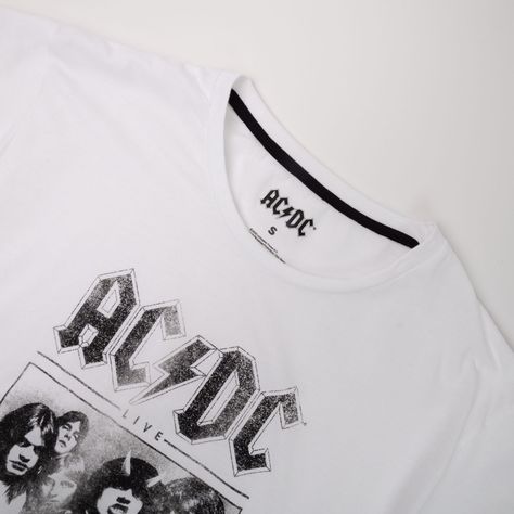 Pijama Mujer Banda Blanco AC/DC-1