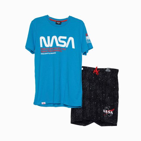 Pijama Hombre Logo Azul Nasa-0