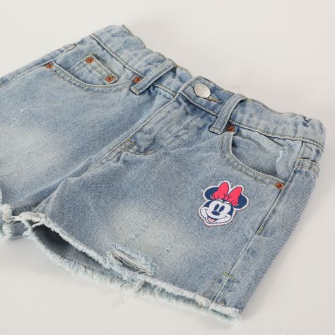 Short Niña Minnie Denim Disney-2