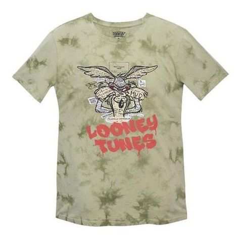 Polera Hombre Coyote Verde Looney Tunes-0