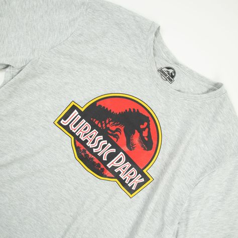 Polera Hombre Simbolo Gris Jurassic World-4