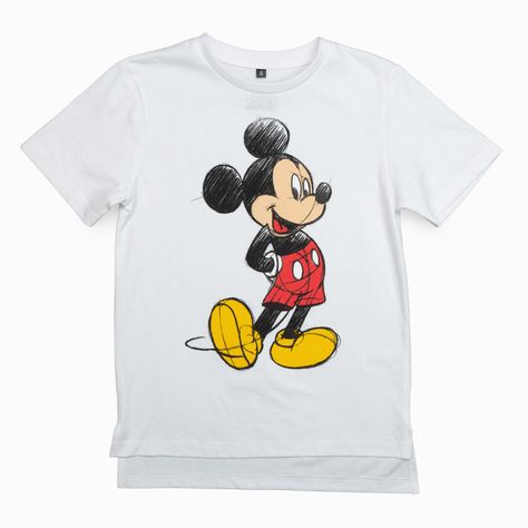 Polera Niño Mickey Clasico Blanco Disney-2