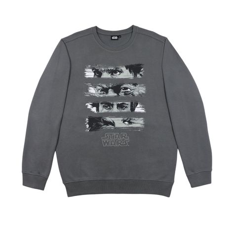 Poleron Hombre Logo Gris Star Wars-0