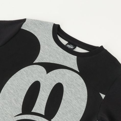 Buzo Niño Mickey Cartoon Gris Disney-1