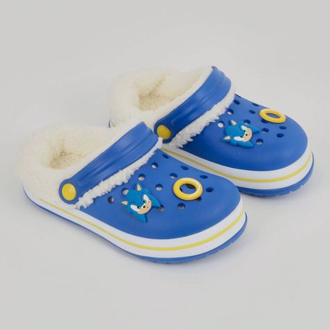 Zueco de Eva Con Chiporro Niño Pins Azul Sonic-0
