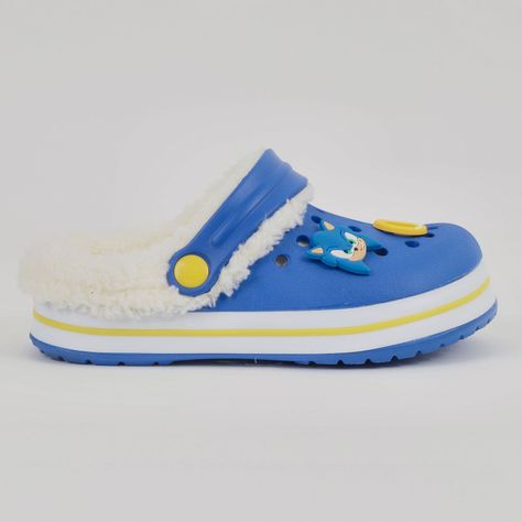 Zueco de Eva Con Chiporro Niño Pins Azul Sonic-1