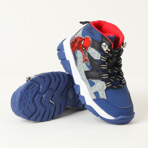 Botin Trekking Niño Spiderman Pose Azul Marvel-3