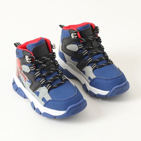 Botin Trekking Niño Spiderman Pose Azul Marvel-1