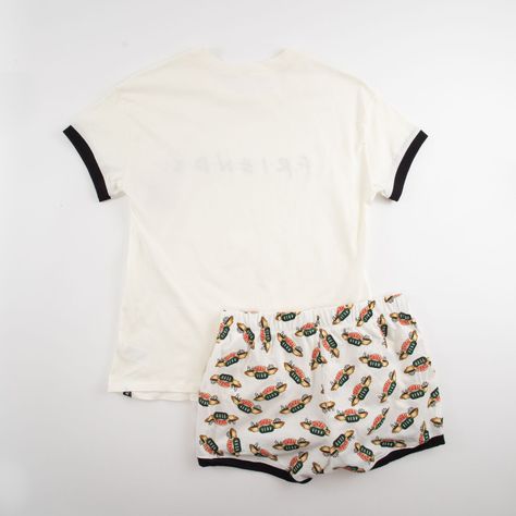 Pijama Mujer Classic Name Crema Friends-4