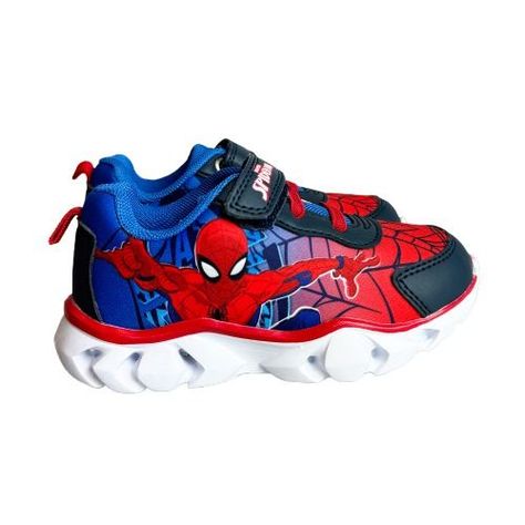 Zapatilla Con Luces Niño I Spiderman Azul Marvel-0