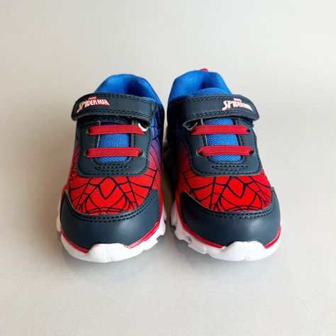 Zapatilla Con Luces Niño I Spiderman Azul Marvel-1