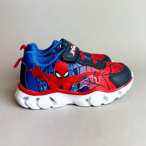 Zapatilla Con Luces Niño I Spiderman Azul Marvel-4
