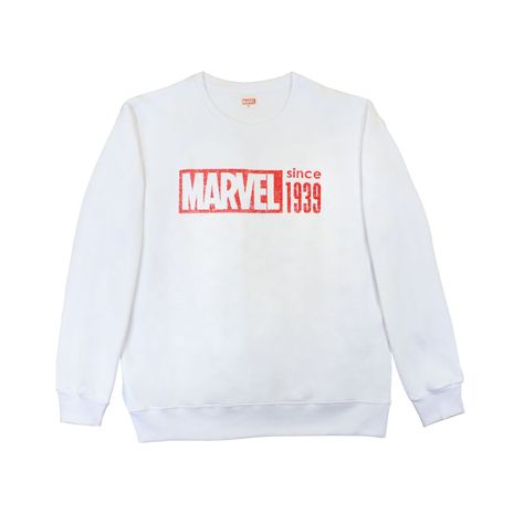 Poleron Hombre Vintage Blanco Marvel-0