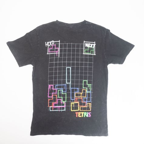 Polera Hombre  Tetris  Colours Negro-2
