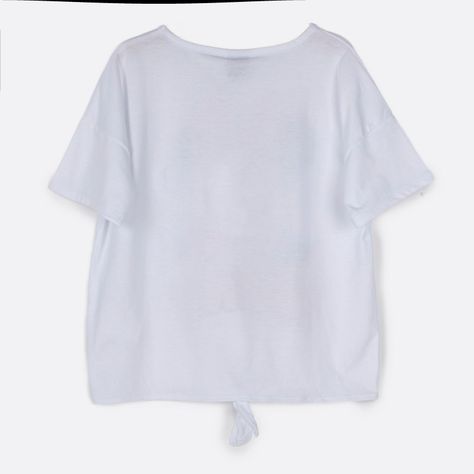 Polera Manga Corta Niña Corazon Minnie Blanco Disney-1