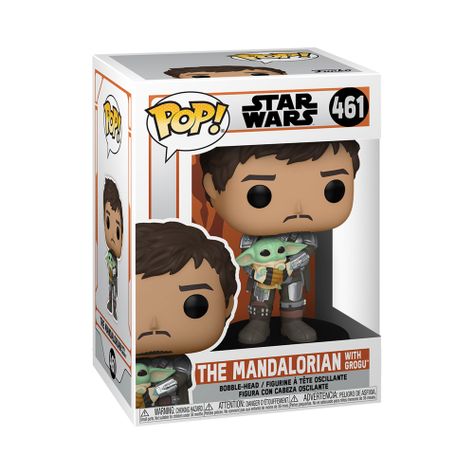 Funko Pop Mando Holding Child The Mandalorian - 461-1
