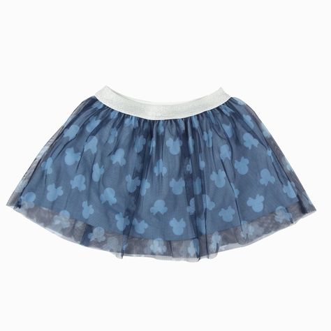Falda Niña Contornos Tull Azul Disney-5