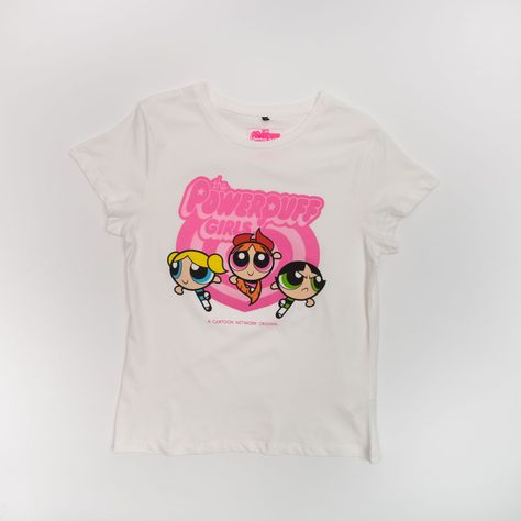Polera Mujer  Cartoon Network Chicas Superpoderosas Blanco-0
