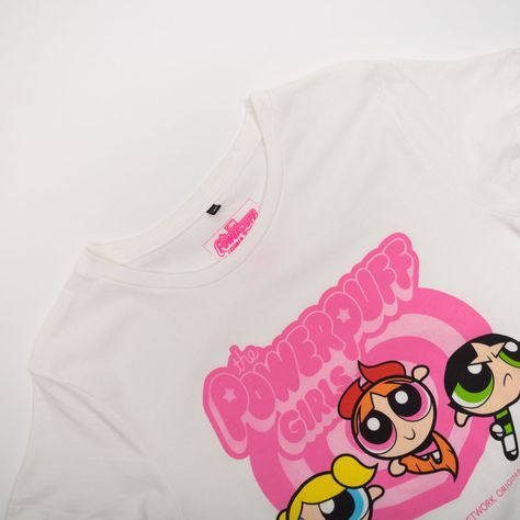 Polera Mujer  Cartoon Network Chicas Superpoderosas Blanco-1