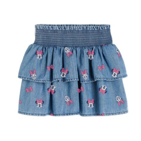Falda Niña Vuelos Denim Minnie Disney-0