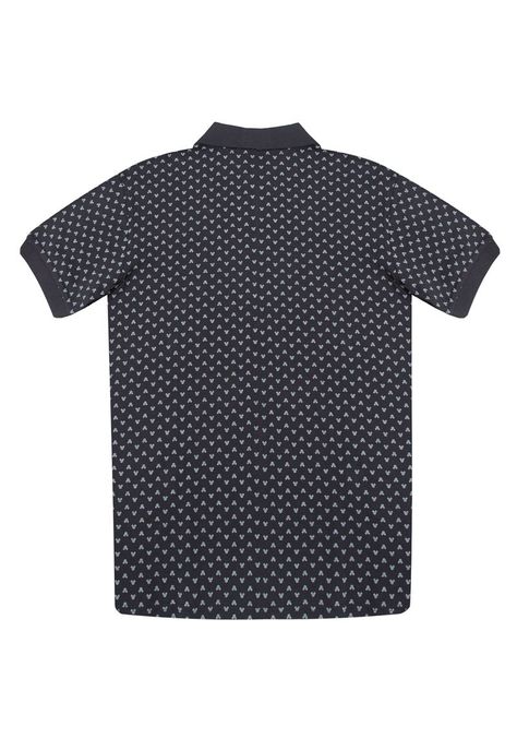 Polera Pique Hombre Mickey Print Negro Disney-1