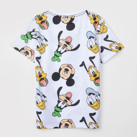 Polera Manga Corta Niño Rotativo Mickey Blanco Disney-1