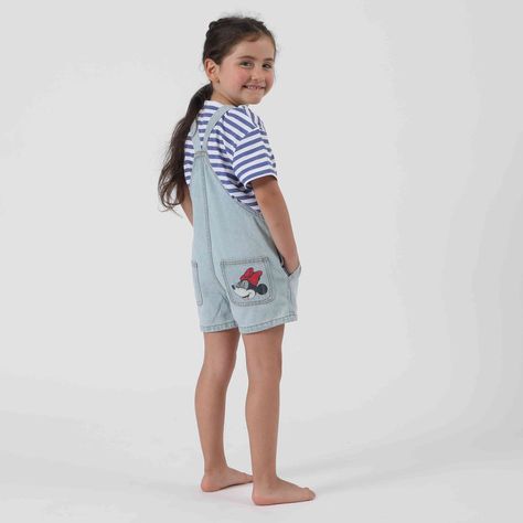 Conjunto Niña Jardinera Denim Minnie Disney-2