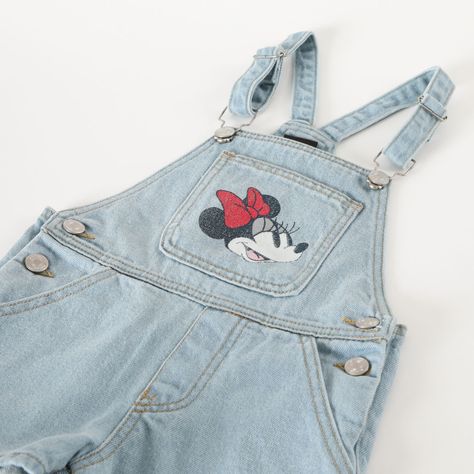 Conjunto Niña Jardinera Denim Minnie Disney-5