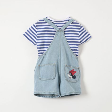 Conjunto Niña Jardinera Denim Minnie Disney-6
