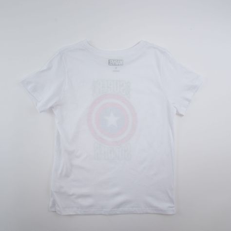 Polera Mujer Capitan America Super Blanco Marvel-4