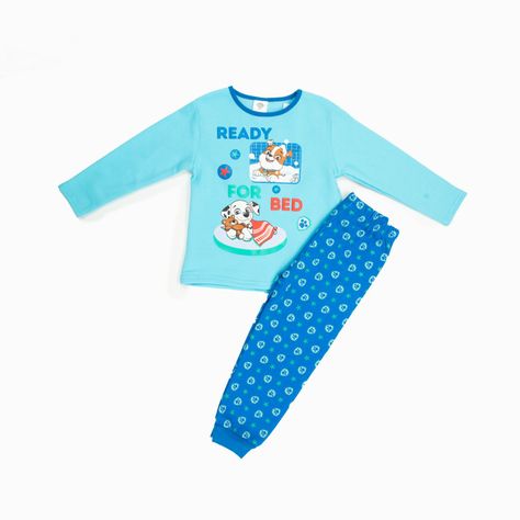 Pijama Niño Bed Celeste Paw Patrol-2