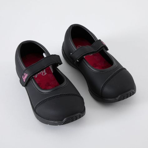 Zapatilla Escolar Niña Letters Negro Barbie-0
