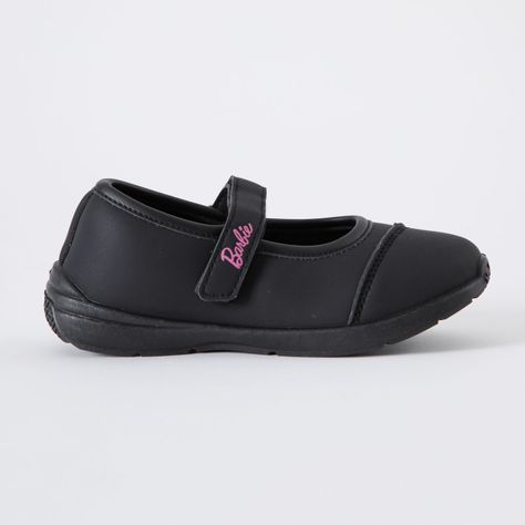 Zapatilla Escolar Niña Letters Negro Barbie-1