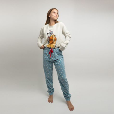 Pijama Mujer Dama y Vagabundo Proud Gris Disney-0