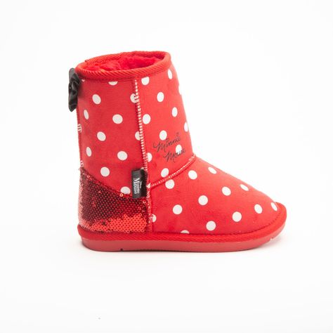 Bota Chiporro Niña Puntos Minnie Rojo Disney-0
