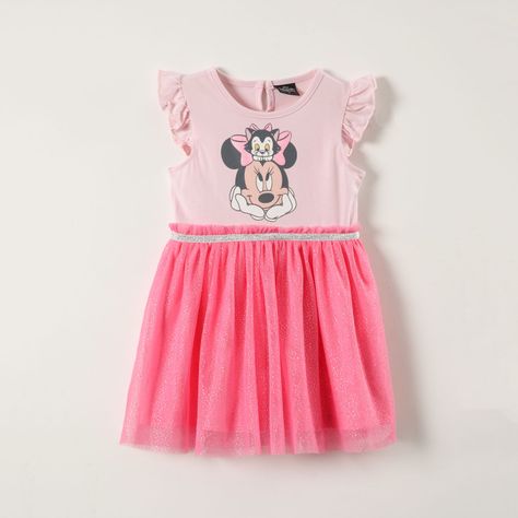 Vestido Niña Gato Minnie Rosado Disney-0