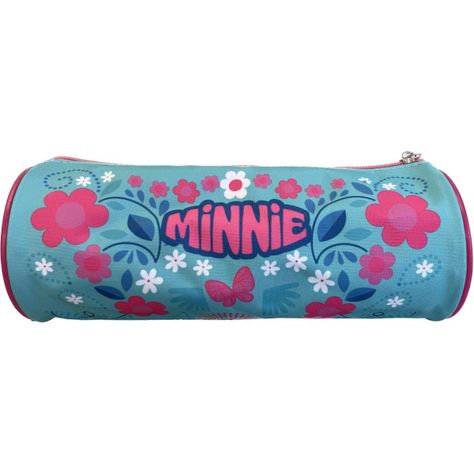 Estuche Infantil Escolar Flores Minnie Celeste Disney-3