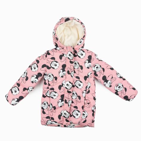 Parka Niña Caras Minnie Rosado Disney-0
