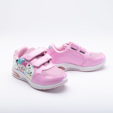 Zapatilla Luces Niña Minnie Mejor Rosado Disney-1
