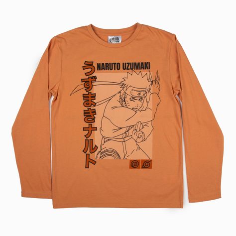 Polera Manga Larga Niño Naruto Personaje Gris Naruto-0