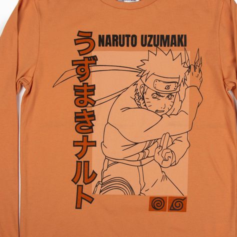 Polera Manga Larga Niño Naruto Personaje Gris Naruto-2