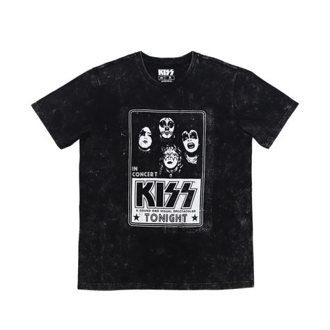 Polera Hombre In Concert Gris Oscuro Kiss-0