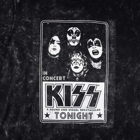 Polera Hombre In Concert Gris Oscuro Kiss-1
