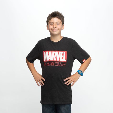 Polera Niño Holo Gris Oscuro Marvel-0